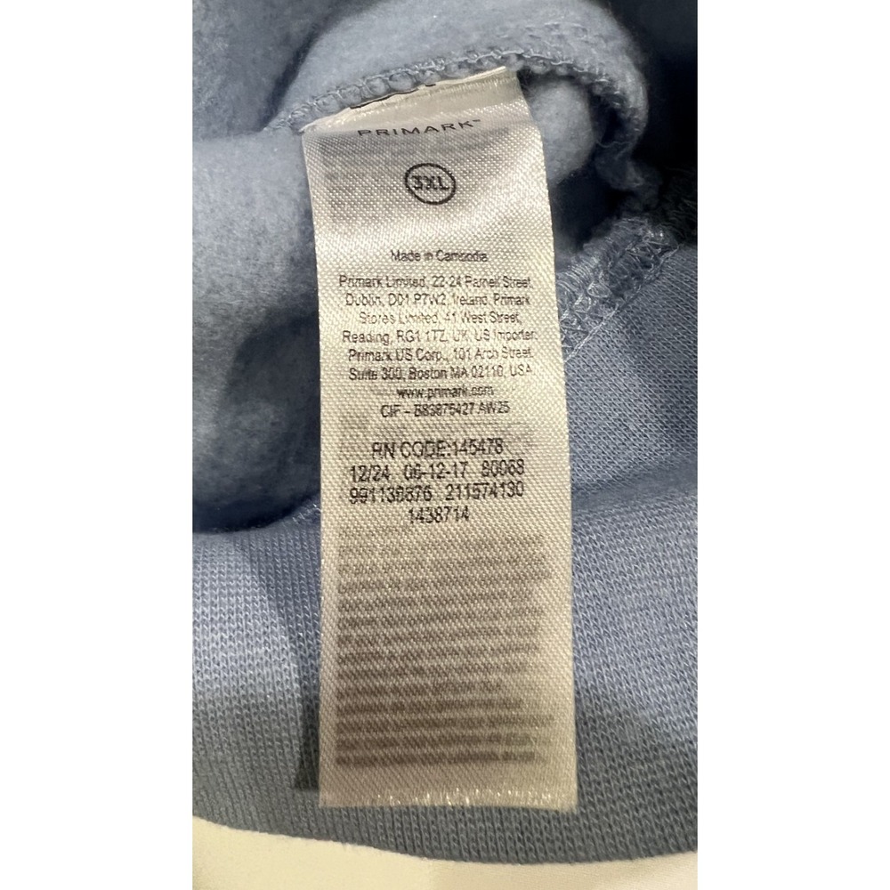 Primark Fleece‎ Hoodie Womens 3X Blue Activewear Loungewear - Picture 4 of 6